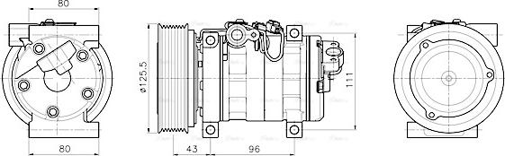 Ava Quality Cooling MZAK302 - Compresseur, climatisation cwaw.fr