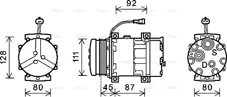 Ava Quality Cooling NHAK008 - Compresseur, climatisation cwaw.fr