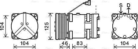 Ava Quality Cooling NHAK011 - Compresseur, climatisation cwaw.fr