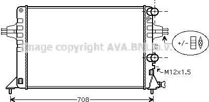 Ava Quality Cooling OL 2444 - Radiateur, refroidissement du moteur cwaw.fr