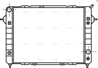 Ava Quality Cooling OL 2090 - Radiateur, refroidissement du moteur cwaw.fr