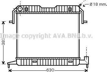 Ava Quality Cooling OL 2105 - Radiateur, refroidissement du moteur cwaw.fr