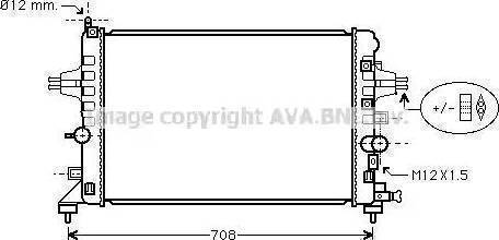 Ava Quality Cooling OL 2363 - Radiateur, refroidissement du moteur cwaw.fr