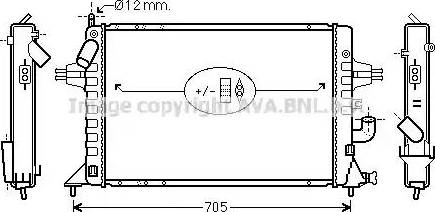 Ava Quality Cooling OL 2294 - Radiateur, refroidissement du moteur cwaw.fr