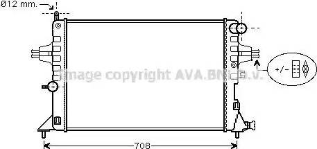 Ava Quality Cooling OL 2296 - Radiateur, refroidissement du moteur cwaw.fr