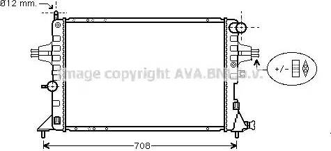 Ava Quality Cooling OL 2293 - Radiateur, refroidissement du moteur cwaw.fr