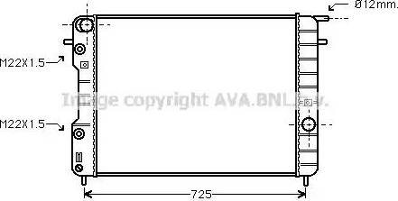 Ava Quality Cooling OL 2248 - Radiateur, refroidissement du moteur cwaw.fr