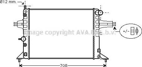 Ava Quality Cooling OL 2256 - Radiateur, refroidissement du moteur cwaw.fr