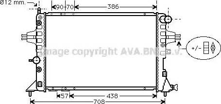 Ava Quality Cooling OL 2329 - Radiateur, refroidissement du moteur cwaw.fr