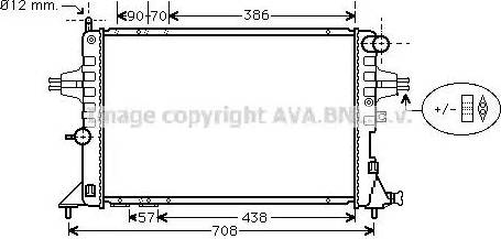 Ava Quality Cooling OL 2252 - Radiateur, refroidissement du moteur cwaw.fr