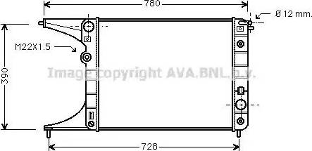 Ava Quality Cooling OL 2201 - Radiateur, refroidissement du moteur cwaw.fr