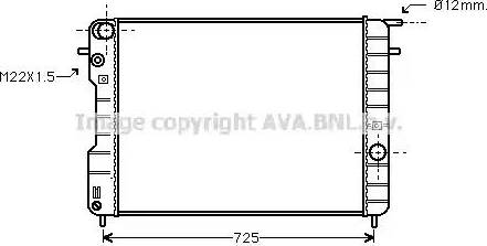 Ava Quality Cooling OL 2239 - Radiateur, refroidissement du moteur cwaw.fr