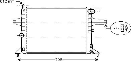 Ava Quality Cooling OL 2272 - Radiateur, refroidissement du moteur cwaw.fr