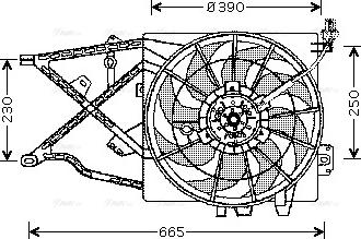 Ava Quality Cooling OL 7505 - Ventilateur, refroidissement du moteur cwaw.fr