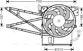 Ava Quality Cooling OL 7515 - Ventilateur, refroidissement du moteur cwaw.fr