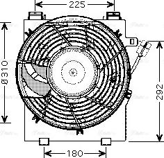 Ava Quality Cooling OL 7518 - Ventilateur, refroidissement du moteur cwaw.fr