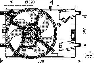 Ava Quality Cooling OL 7539 - Ventilateur, refroidissement du moteur cwaw.fr