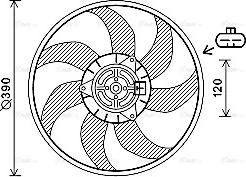 Ava Quality Cooling OL7613 - Ventilateur, refroidissement du moteur cwaw.fr