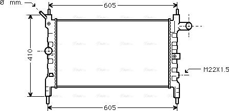 Ava Quality Cooling OLA2023 - Radiateur, refroidissement du moteur cwaw.fr