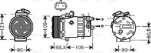 Ava Quality Cooling OL K466 - Compresseur, climatisation cwaw.fr