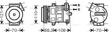 Ava Quality Cooling OLAK418 - Compresseur, climatisation cwaw.fr