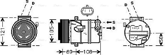 Ava Quality Cooling OL K426 - Compresseur, climatisation cwaw.fr