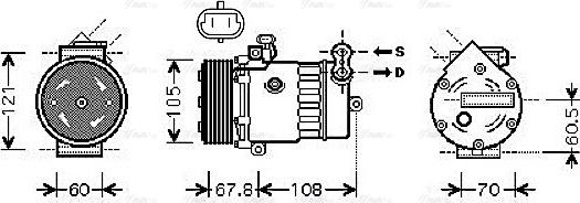 Ava Quality Cooling OLAK477 - Compresseur, climatisation cwaw.fr