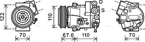 Ava Quality Cooling OLAK606 - Compresseur, climatisation cwaw.fr