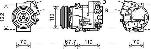 Ava Quality Cooling OLAK608 - Compresseur, climatisation cwaw.fr