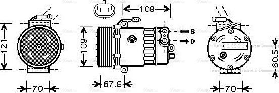 Ava Quality Cooling OL K139 - Compresseur, climatisation cwaw.fr