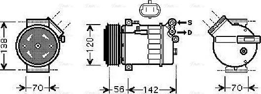 Ava Quality Cooling OLAK313 - Compresseur, climatisation cwaw.fr