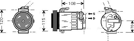 Ava Quality Cooling OLAK312 - Compresseur, climatisation cwaw.fr