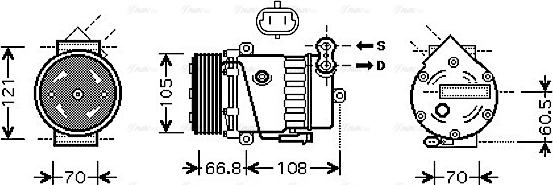 Ava Quality Cooling OLAK389 - Compresseur, climatisation cwaw.fr