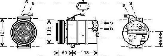 Ava Quality Cooling OLAK373 - Compresseur, climatisation cwaw.fr