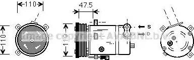 Ava Quality Cooling OL K277 - Compresseur, climatisation cwaw.fr