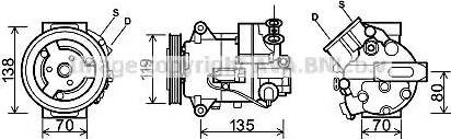 Ava Quality Cooling OL K495 - Compresseur, climatisation cwaw.fr