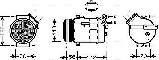 Ava Quality Cooling OL K449 - Compresseur, climatisation cwaw.fr