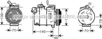 Ava Quality Cooling OL K459 - Compresseur, climatisation cwaw.fr