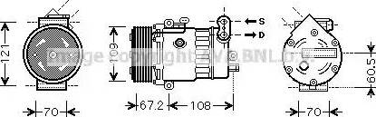 Ava Quality Cooling OL K483 - Compresseur, climatisation cwaw.fr