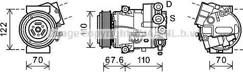 Ava Quality Cooling OLK605 - Compresseur, climatisation cwaw.fr