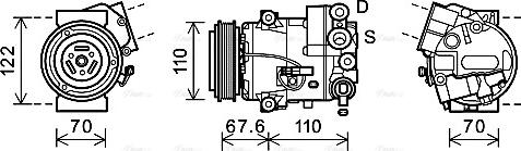 Ava Quality Cooling OLK606 - Compresseur, climatisation cwaw.fr