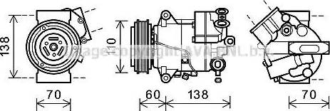 Ava Quality Cooling OLK607 - Compresseur, climatisation cwaw.fr