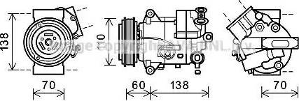 Ava Quality Cooling OLK616 - Compresseur, climatisation cwaw.fr