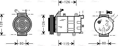 Ava Quality Cooling OL K021 - Compresseur, climatisation cwaw.fr