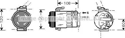 Ava Quality Cooling OL K350 - Compresseur, climatisation cwaw.fr