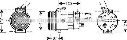 Ava Quality Cooling OL K319 - Compresseur, climatisation cwaw.fr