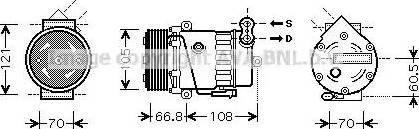 Ava Quality Cooling OL K389 - Compresseur, climatisation cwaw.fr