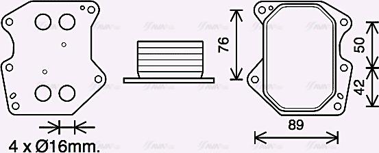 Ava Quality Cooling PE3400 - Radiateur d'huile cwaw.fr