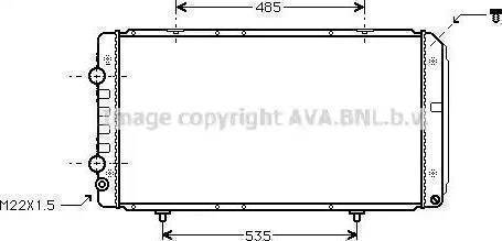 Valeo 736063 - Radiateur, refroidissement du moteur cwaw.fr