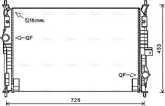 Ava Quality Cooling PE2386 - Radiateur, refroidissement du moteur cwaw.fr